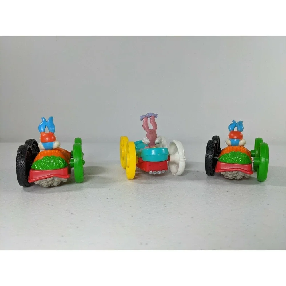 Vintage Tiny Toon Adventures Flip Cars Lot Babs Buster Bunny Plucky Duck 1990s
